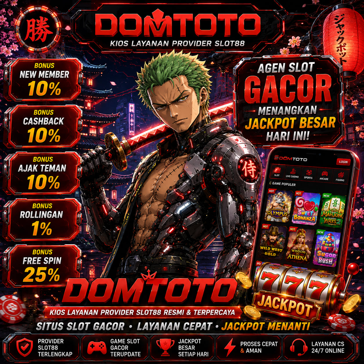 DOMTOTO Kios Layanan Provider slot88 & Agen Slot Gacor Menangkan Jackpot Besar Hari Ini
