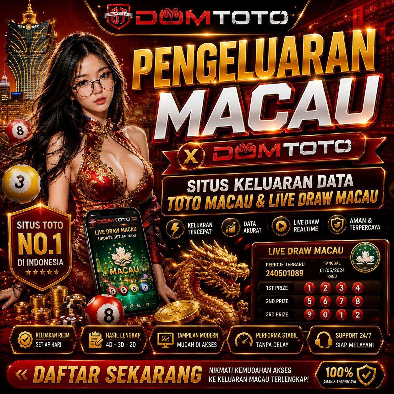 DOMTOTO | Link Situs Live Draw Macau Keluaran - Pengeluaran Data Toto Macau