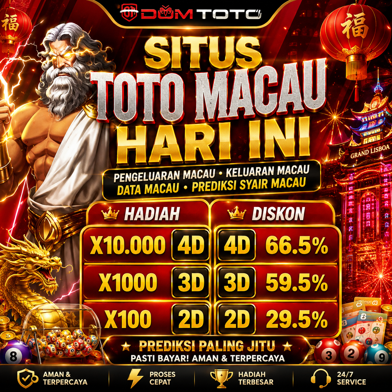 DOMTOTO 🛩️ Live Result Toto Macau Hari Ini 🛩️ Pengeluaran Macau 🛩️ Keluaran Macau 🛩️ Data Macau 🛩️ Prediksi Macau