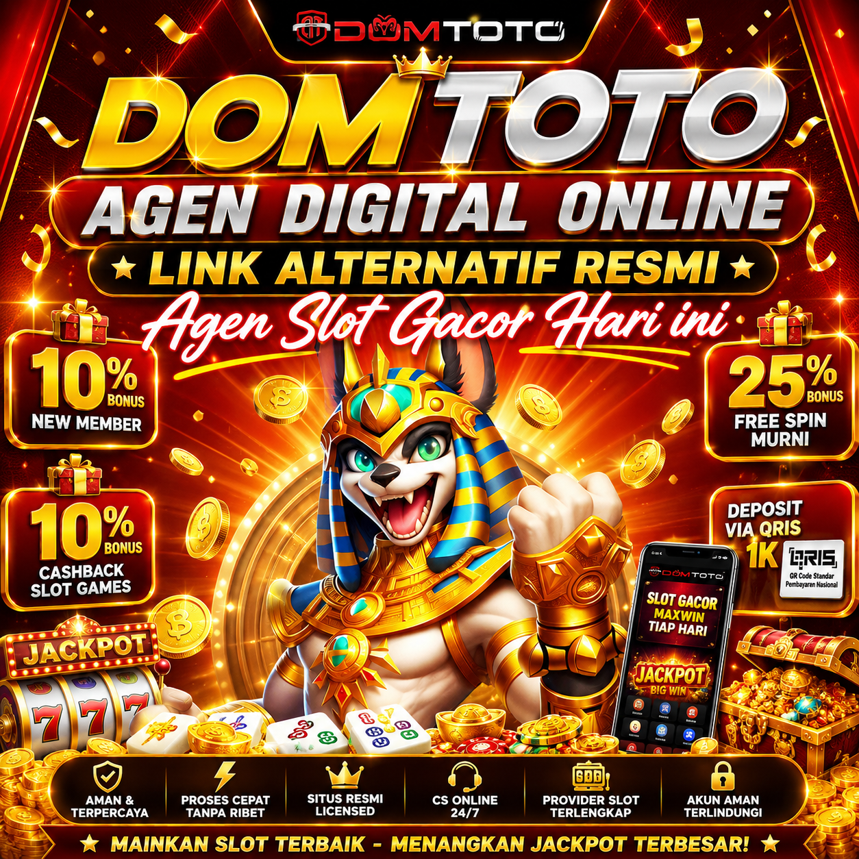 DOMTOTO Agen Digital Online Link Alternatif Resmi Agen Slot Online Hari ini