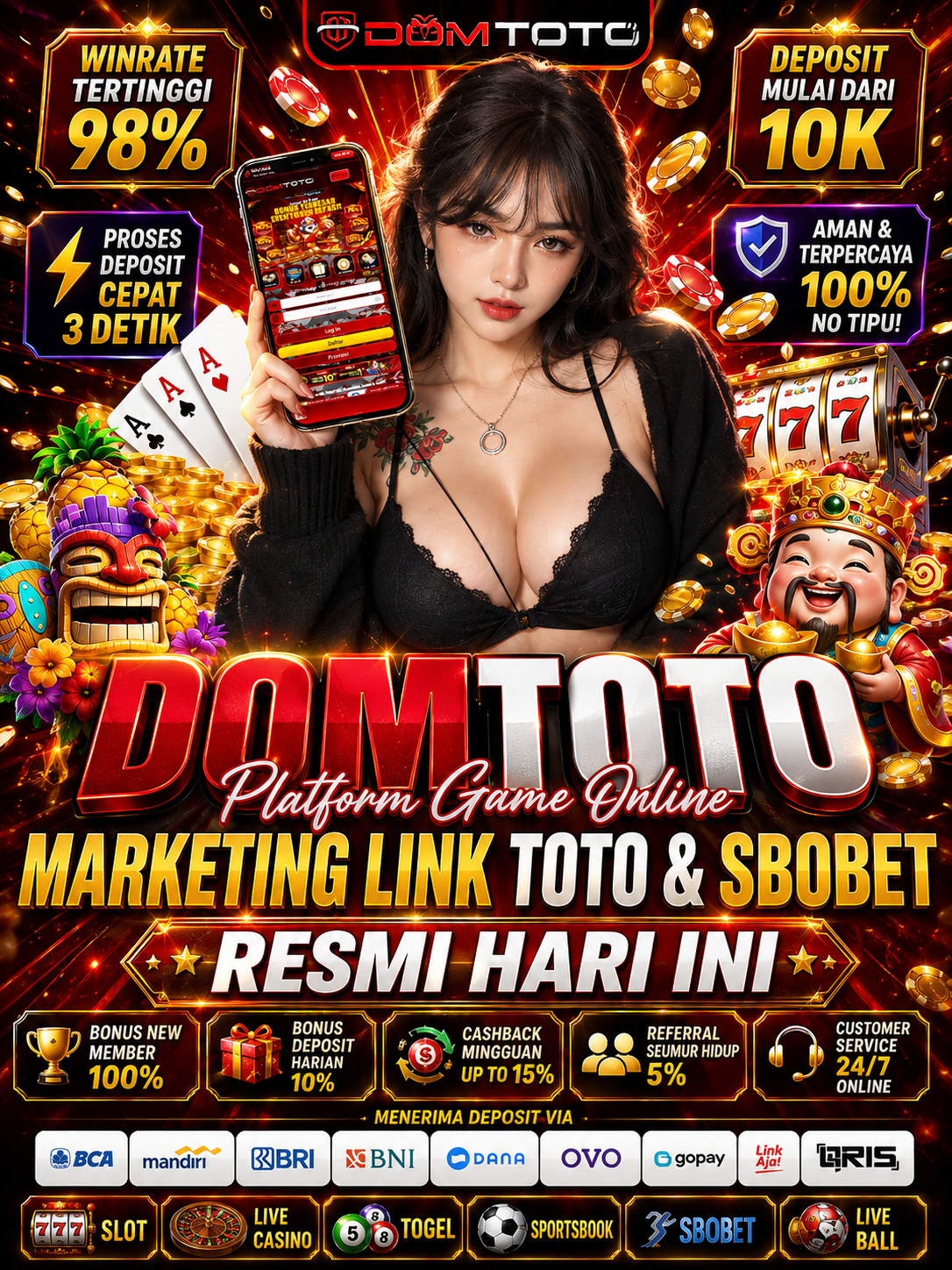 DOMTOTO Platform Game Online Marketing Link Toto & Sbobet Resmi Hari Ini - WooCommerce eCommerce